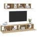 Ensemble de meubles TV 4 pcs Chêne sonoma Bois d'ingénierie - Photo n°7