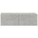 Ensemble de meubles TV 4 pcs Gris béton Bois d'ingénierie - Photo n°6