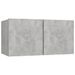 Ensemble de meubles TV 4 pcs Gris béton Bois d'ingénierie - Photo n°7