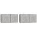 Ensemble de meubles TV 4 pcs Gris béton Bois d'ingénierie - Photo n°4