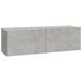 Ensemble de meubles TV 4 pcs Gris béton Bois d'ingénierie - Photo n°7