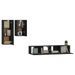 Ensemble de meubles TV 4 pcs Noir Bois d'ingénierie - Photo n°4