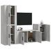 Ensemble de meubles TV 4 pcs Sonoma gris Bois d'ingénierie - Photo n°3