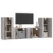 Ensemble de meubles TV 4 pcs Sonoma gris Bois d'ingénierie - Photo n°3