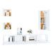 Ensemble de meubles TV 5 pcs Blanc Bois d'ingénierie - Photo n°4