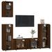 Ensemble de meubles TV 5 pcs Chêne marron Bois d'ingénierie - Photo n°3