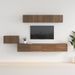 Ensemble de meubles TV 5 pcs Chêne marron Bois d'ingénierie - Photo n°1