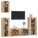 Ensemble de meubles TV 5 pcs Chêne sonoma Bois d'ingénierie - Photo n°3