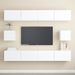 Ensemble de meubles TV 6 pcs Blanc 4 - Photo n°1