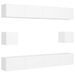 Ensemble de meubles TV 6 pcs Blanc 4 - Photo n°2