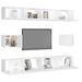 Ensemble de meubles TV 6 pcs Blanc 4 - Photo n°3