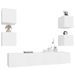 Ensemble de meubles TV 6 pcs Blanc Bois d'ingénierie - Photo n°4