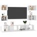 Ensemble de meubles TV 6 pcs Blanc brillant 5 - Photo n°3