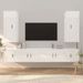 Ensemble de meubles TV 6 pcs Blanc brillant Bois d'ingénierie - Photo n°2