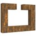Ensemble de meubles TV 6 pcs Chêne fumé Bois d'ingénierie - Photo n°1