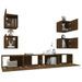 Ensemble de meubles TV 6 pcs Chêne marron Bois d'ingénierie - Photo n°5