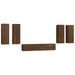 Ensemble de meubles TV 6 pcs Chêne marron Bois d'ingénierie - Photo n°2