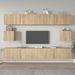 Ensemble de meubles TV 6 pcs Chêne sonoma Bois d'ingénierie - Photo n°1