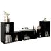 Ensemble de meubles TV 6 pcs Noir brillant - Photo n°1