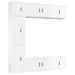 Ensemble de meubles TV 7 pcs Blanc brillant Bois d'ingénierie - Photo n°1