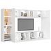 Ensemble de meubles TV 8 pcs Blanc 3 - Photo n°3