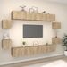 Ensemble de meubles TV 8 pcs Chêne sonoma Bois d'ingénierie - Photo n°1