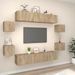 Ensemble de meubles TV 8 pcs Chêne sonoma Bois d'ingénierie - Photo n°1