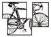 Ensemble de panneaux mural pour vélo 3 pièces cm 40x1,3x60 (taille d'une pièce unique) - Photo n°1