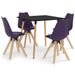 Ensemble de salle à manger 5 pcs Lilas - Photo n°1
