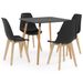 Ensemble de salle à manger 5 pcs Noir 27 - Photo n°1