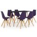 Ensemble de salle à manger 7 pcs Lilas 2 - Photo n°1