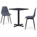 Ensemble de salle à manger d'extérieur 3 pcs Métal et PP Gris - Photo n°1