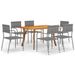 Ensemble de salle à manger de jardin 7 pcs Anthracite 4 - Photo n°1
