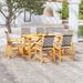 Ensemble de salle à manger de jardin 7 pcs Bois d'acacia solide - Photo n°1