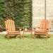 Ensemble de salon de jardin Adirondack 3 pcs bois acacia solide - Photo n°1