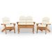 Ensemble de salon de jardin Adirondack 4 pcs bois acacia solide - Photo n°1