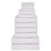 Ensemble de serviettes 12 pcs blanc 360 g/m² 100% coton - Photo n°1