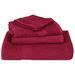 Ensemble de serviettes 12 pcs bordeaux 360 g/m² 100% coton - Photo n°4