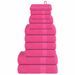 Ensemble de serviettes 12 pcs rose 360 g/m² 100% coton - Photo n°1