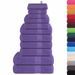 Ensemble de serviettes 12 pcs violet 360 g/m² 100% coton - Photo n°2