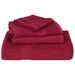 Ensemble de serviettes 6 pcs bordeaux 360 g/m² 100% coton - Photo n°4