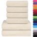 Ensemble de serviettes 6 pcs crème 360 g/m² 100% coton - Photo n°2