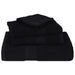 Ensemble de serviettes 8 pcs noir 360 g/m² 100% coton - Photo n°4