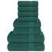 Ensemble de serviettes 8 pcs vert pomme 360 g/m² 100% coton - Photo n°1