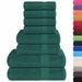 Ensemble de serviettes 8 pcs vert pomme 360 g/m² 100% coton - Photo n°2