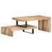 Ensemble de table basse 2 pcs Bois de manguier massif - Photo n°10