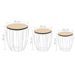 Ensemble de table basse Contreplaqué de peuplier Fer 3 pcs - Photo n°8