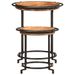 Ensemble de table d'appoint 2 pcs bois massif d'acacia - Photo n°2