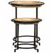 Ensemble de table d'appoint 2 pcs bois massif de manguier - Photo n°2