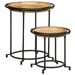 Ensemble de table d'appoint 2 pcs bois massif de manguier - Photo n°12